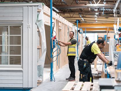 Hållbar husproduktion i fabrik