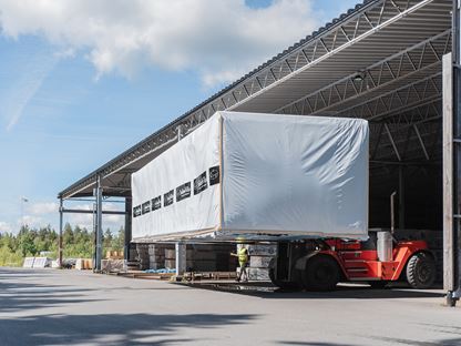 Färdig modul till hus färdig för leverans