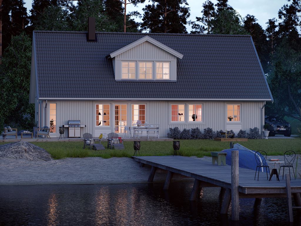 Bygga 1,5 planshus Villa Emmaboda med Smålandsvillan