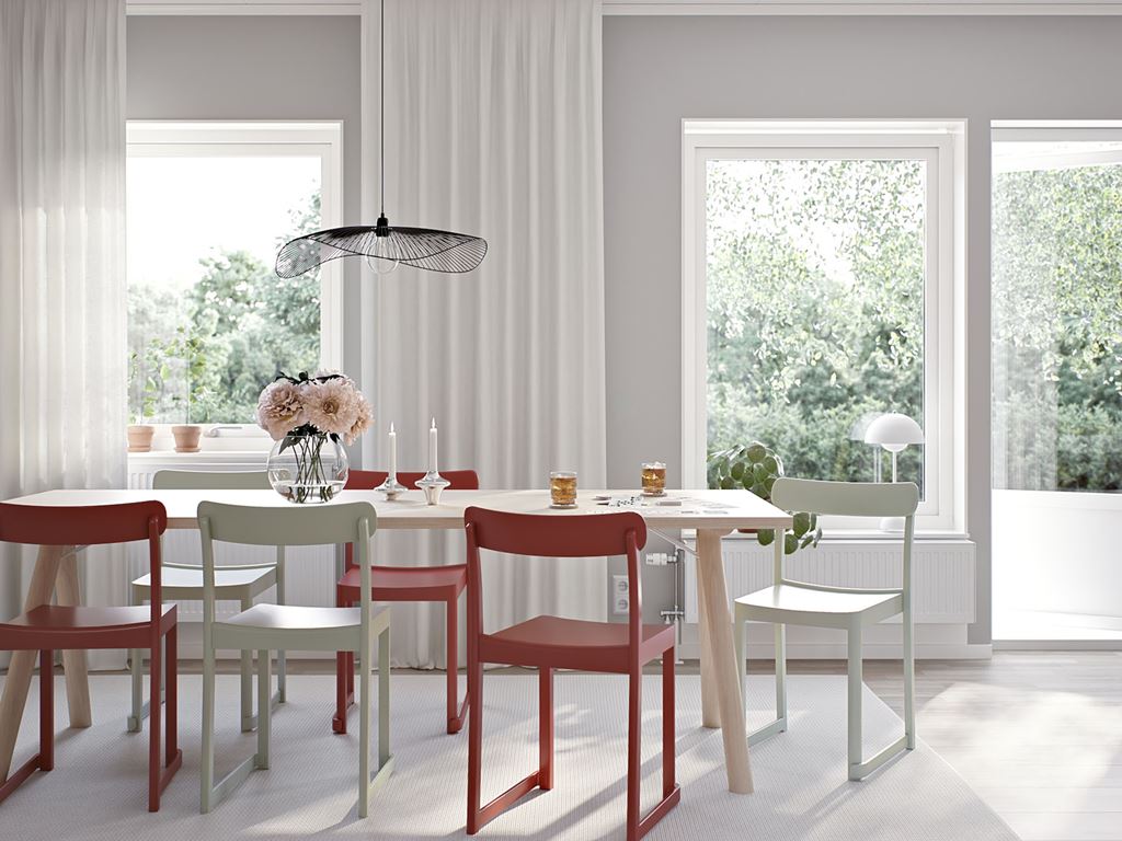 Vardagsrum med modern inredning